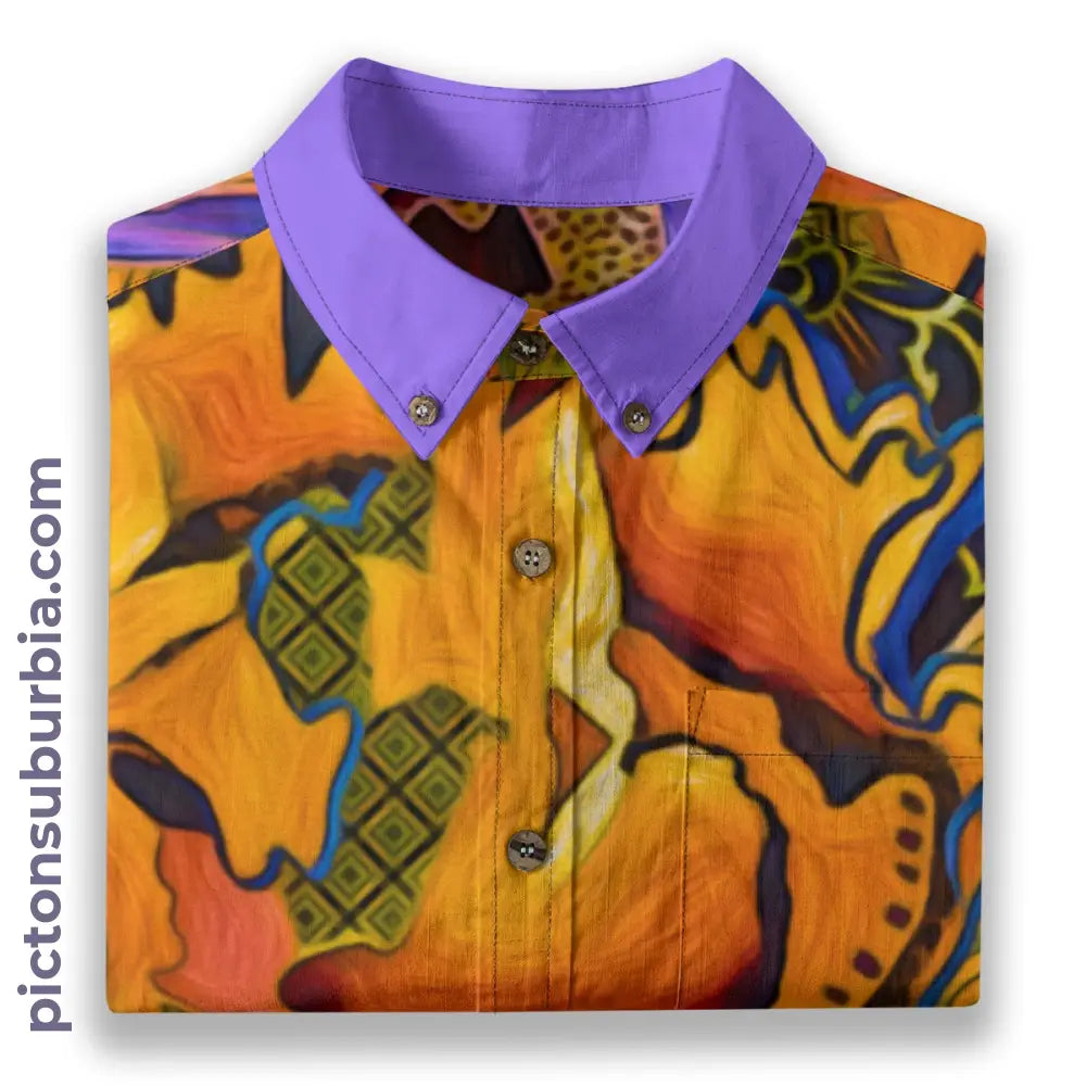 All-Over Print Men’s Breathable Shirt|140GSM Slub Cotton