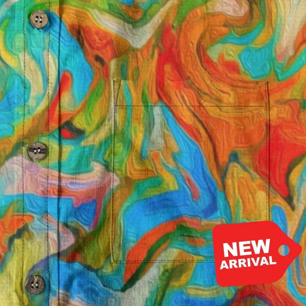 All-Over Print Men’s Breathable Shirt|140GSM Slub Cotton