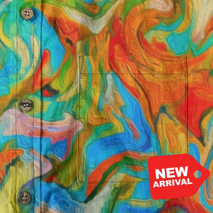 All-Over Print Men’s Breathable Shirt|140GSM Slub Cotton