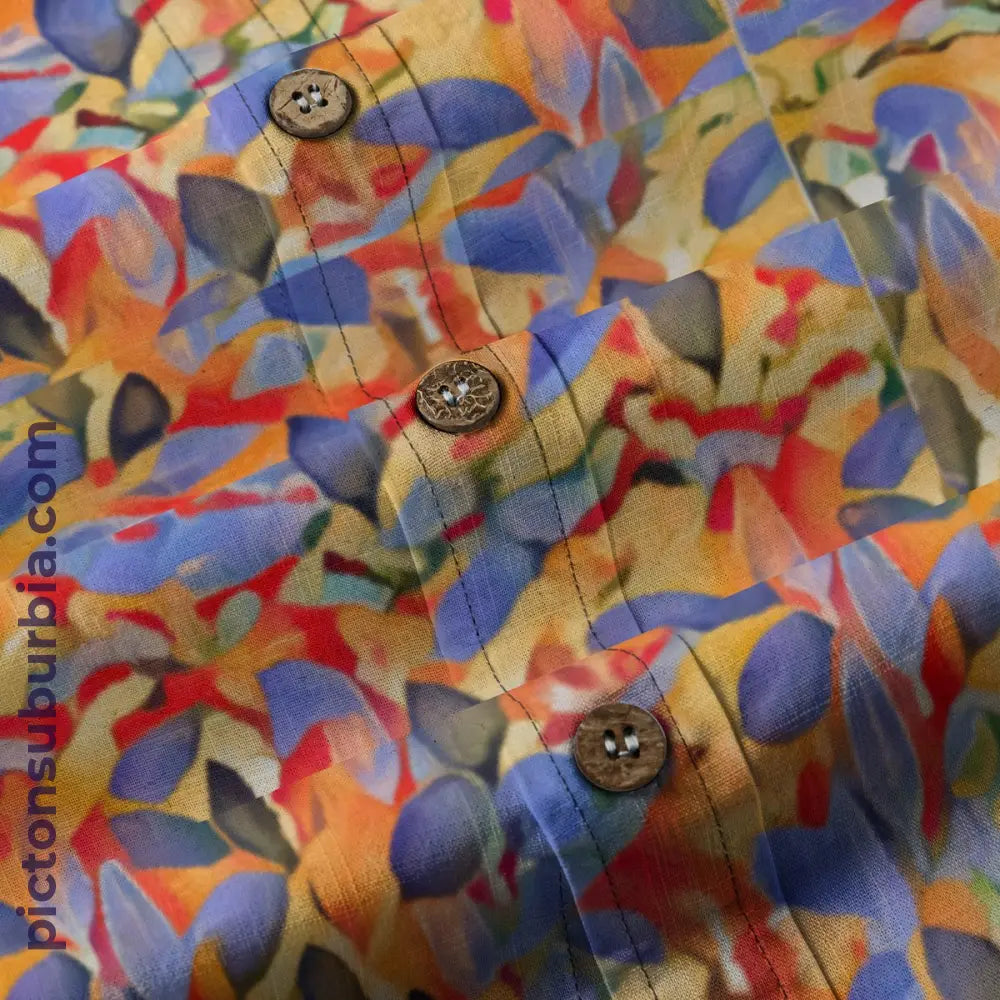 All-Over Print Men’s Breathable Shirt|140GSM Slub Cotton