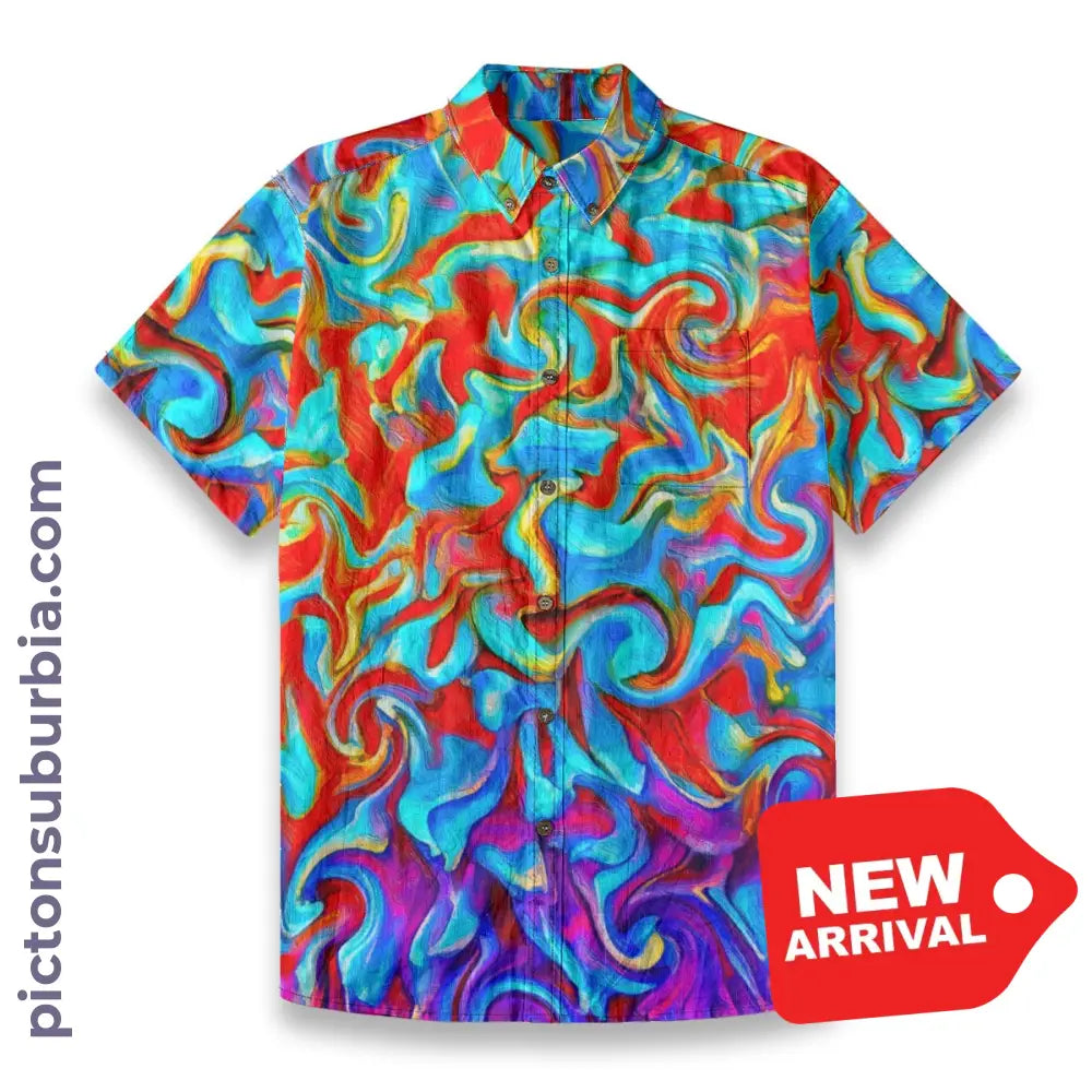 All-Over Print Men’s Breathable Shirt|140GSM Slub Cotton