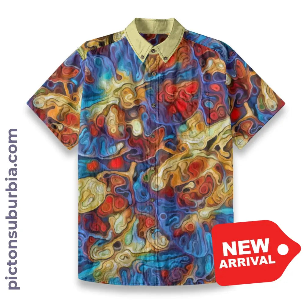 All-Over Print Men’s Breathable Shirt|140GSM Slub Cotton