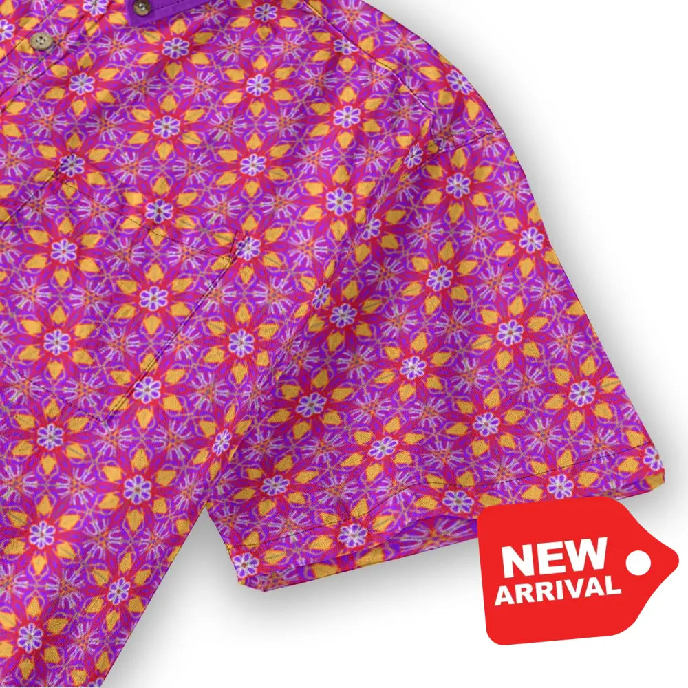 All-Over Print Men’s Breathable Shirt|140GSM Slub Cotton