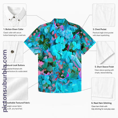 All-Over Print Men’s Breathable Shirt|140GSM Slub Cotton