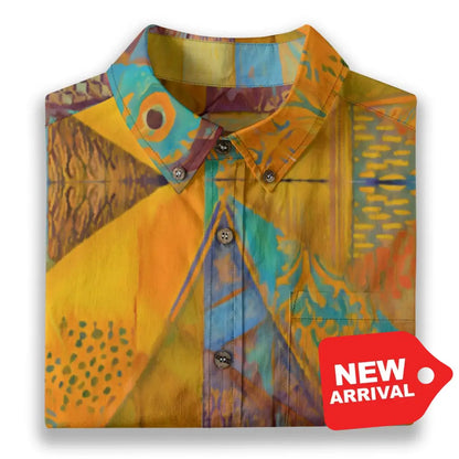All-Over Print Men’s Breathable Shirt|140GSM Slub Cotton