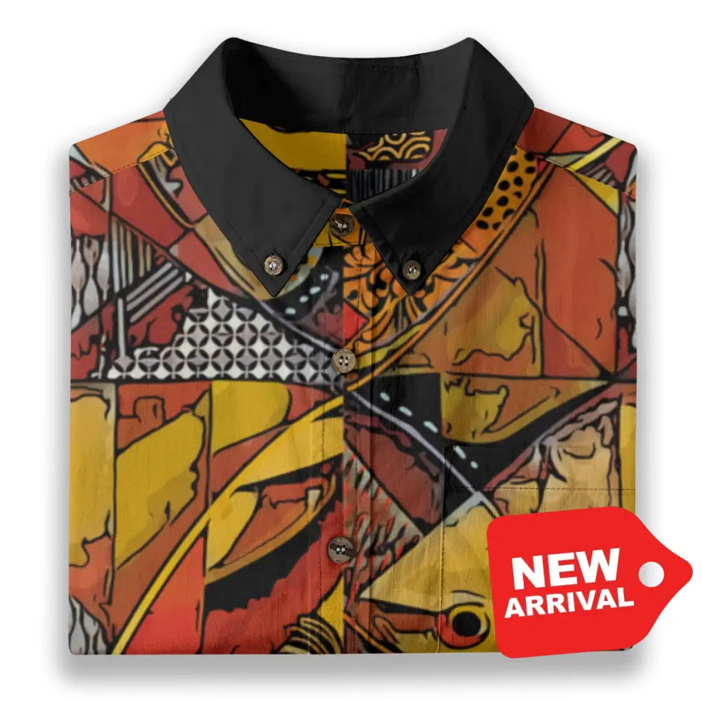 All-Over Print Men’s Breathable Shirt|140GSM Slub Cotton
