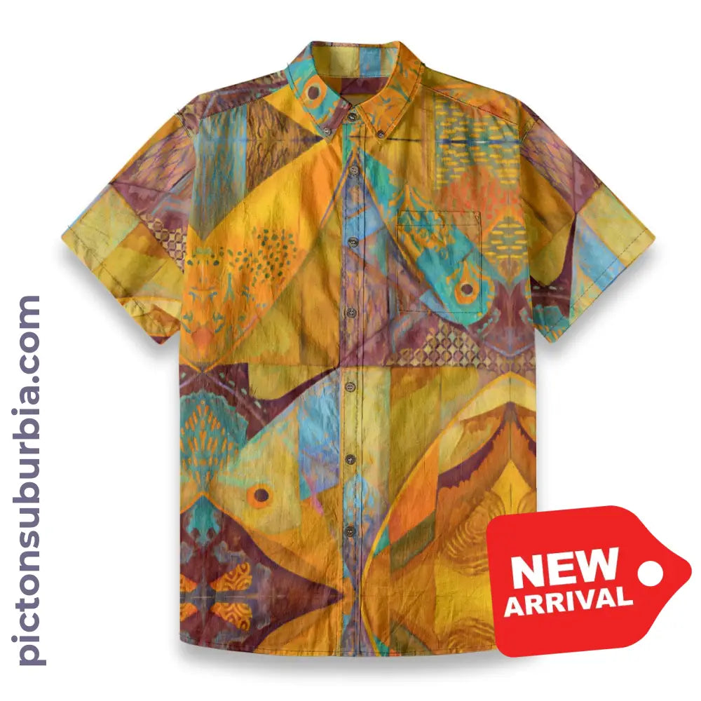 All-Over Print Men’s Breathable Shirt|140GSM Slub Cotton