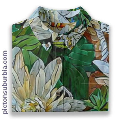 All-Over Print Men’s Breathable Shirt|140GSM Slub Cotton