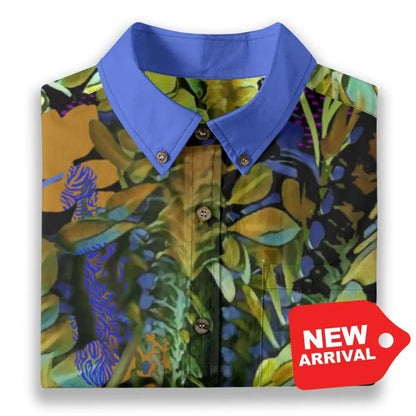 All-Over Print Men’s Breathable Shirt|140GSM Slub Cotton