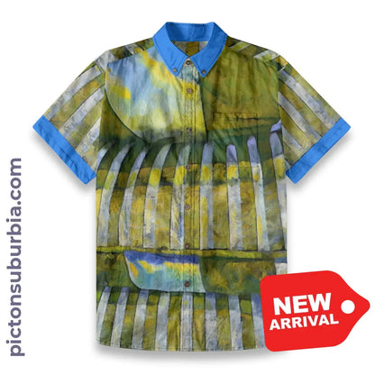 All-Over Print Men’s Breathable Shirt|140GSM Slub Cotton