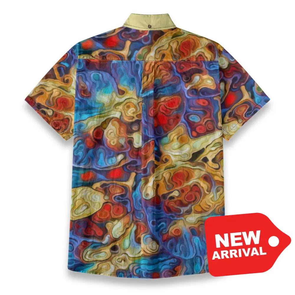 All-Over Print Men’s Breathable Shirt|140GSM Slub Cotton