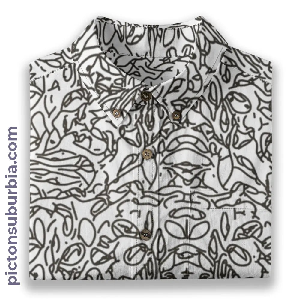 All-Over Print Men’s Breathable Shirt|140GSM Slub Cotton