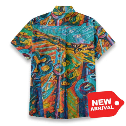 All-Over Print Men’s Breathable Shirt|140GSM Slub Cotton