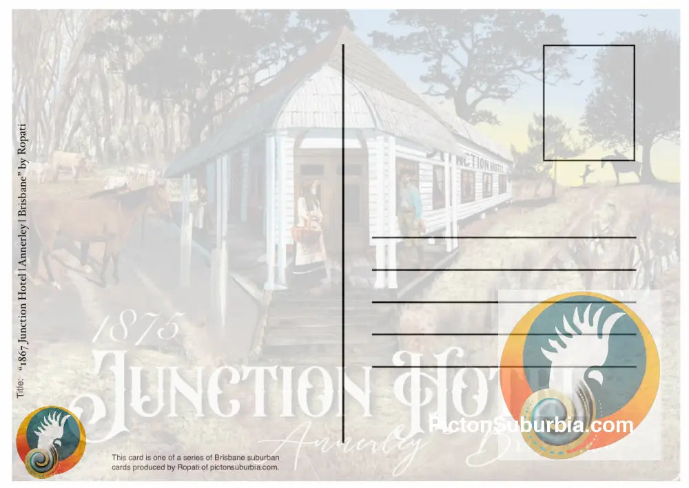 Annerley: Junction Hotel Postcard (A6 Standard or A5 Larger Card / Set of 5) - Physical good