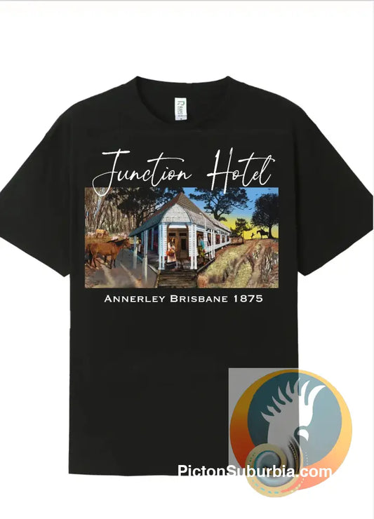 Annerley: Junction Hotel Tee - Coal / S - T-shirt
