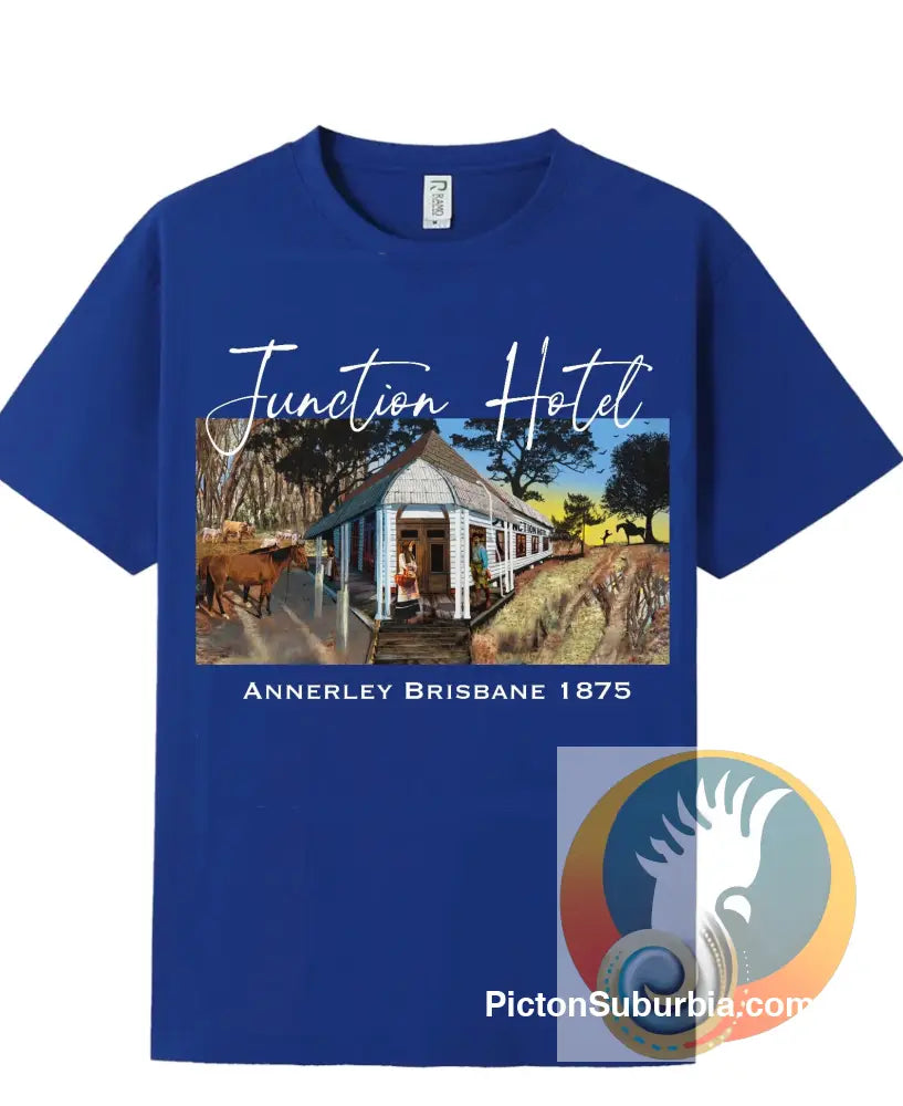 Annerley: Junction Hotel Tee - Royal / S - T-shirt