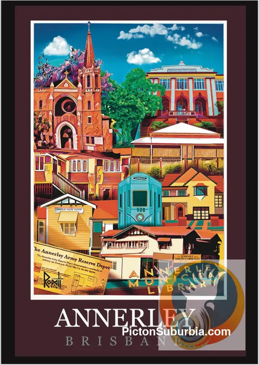 Annerley: Suburb Art Print - A4 - Physical good