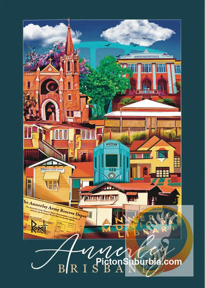 Annerley: Suburb Art Print (Version 2) - Physical good