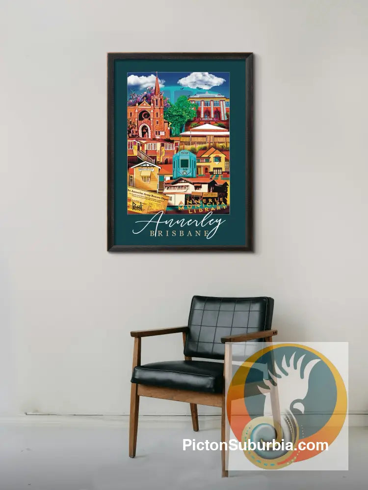 Annerley: Suburb Art Print (Version 2) - Physical good