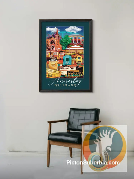 Annerley: Suburb Art Print (Version 2) - Physical good