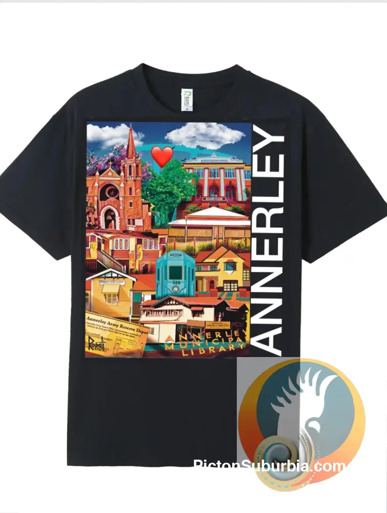 Annerley: Suburb Tee - Coal / S - T-shirt