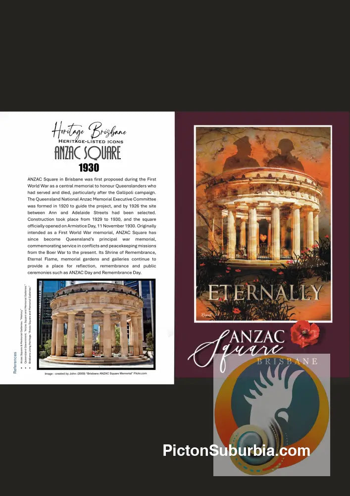 ANZAC Square: Brisbane CBD - Greeting card Pack/ set of 5 - Physical good