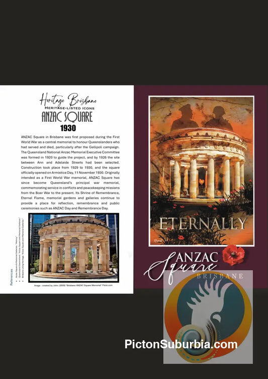 ANZAC Square: Brisbane CBD - Greeting card Pack/ set of 5 - Physical good