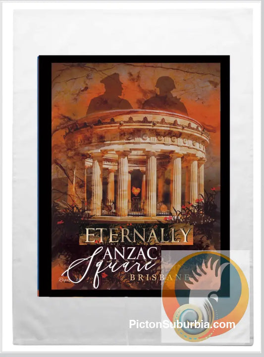 Brisbane CBD: ANZAC Square Tea Towel - Physical good