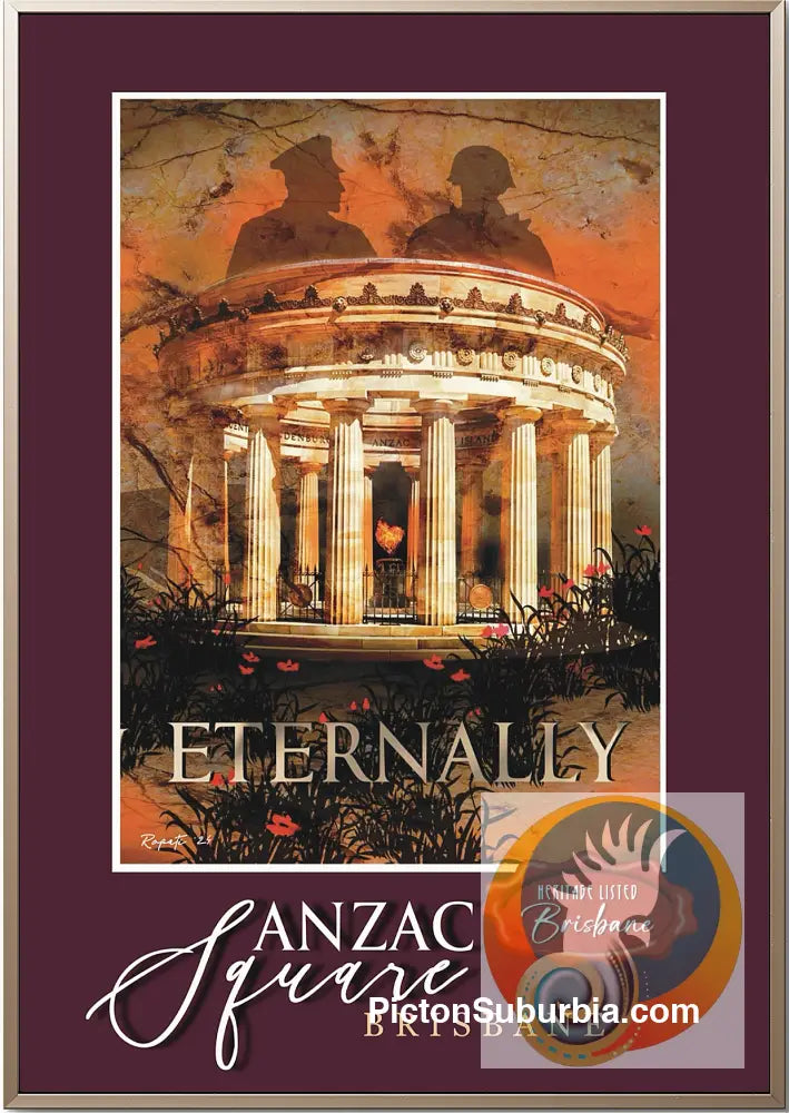 ANZAC Square Brisbane Postcard Pack / A6 or A5 size / Set of 5 - Postcard