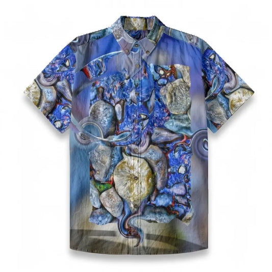 All-Over Print Men’s Breathable Shirt|140GSM Slub Cotton