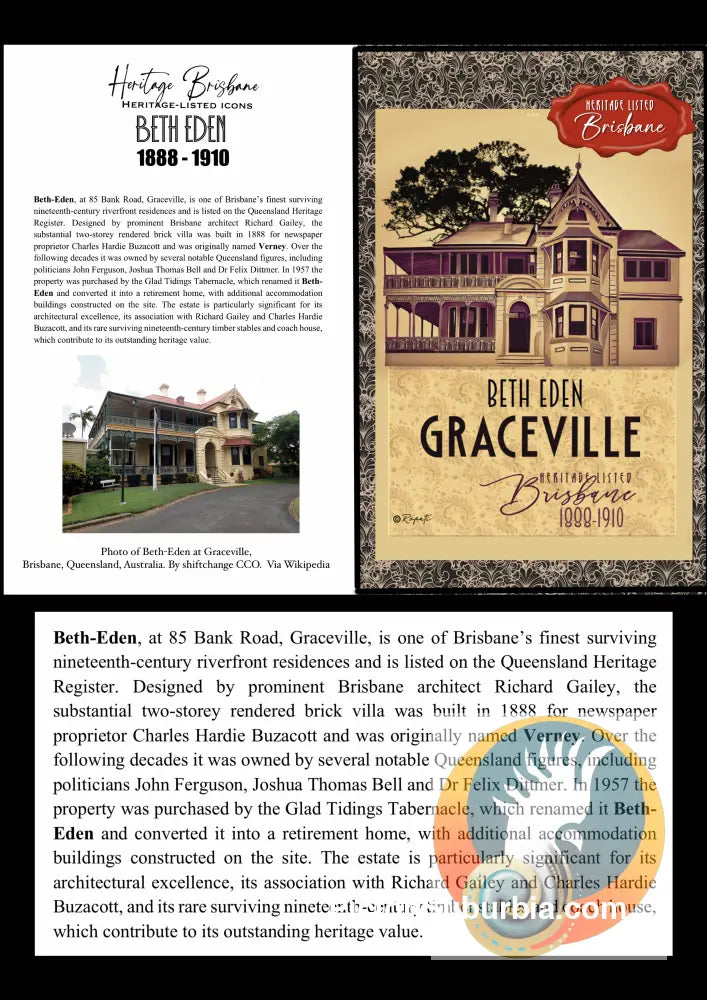 Beth Eden: Graceville Greeting card Pack / Set of 5 - greeting Card