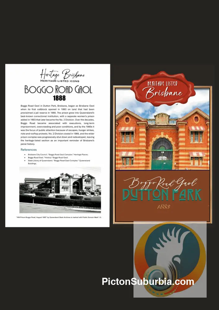 Boggo Road Gaol: Dutton Park - Greeting Card Pack/ Set of 5 - greeting Card