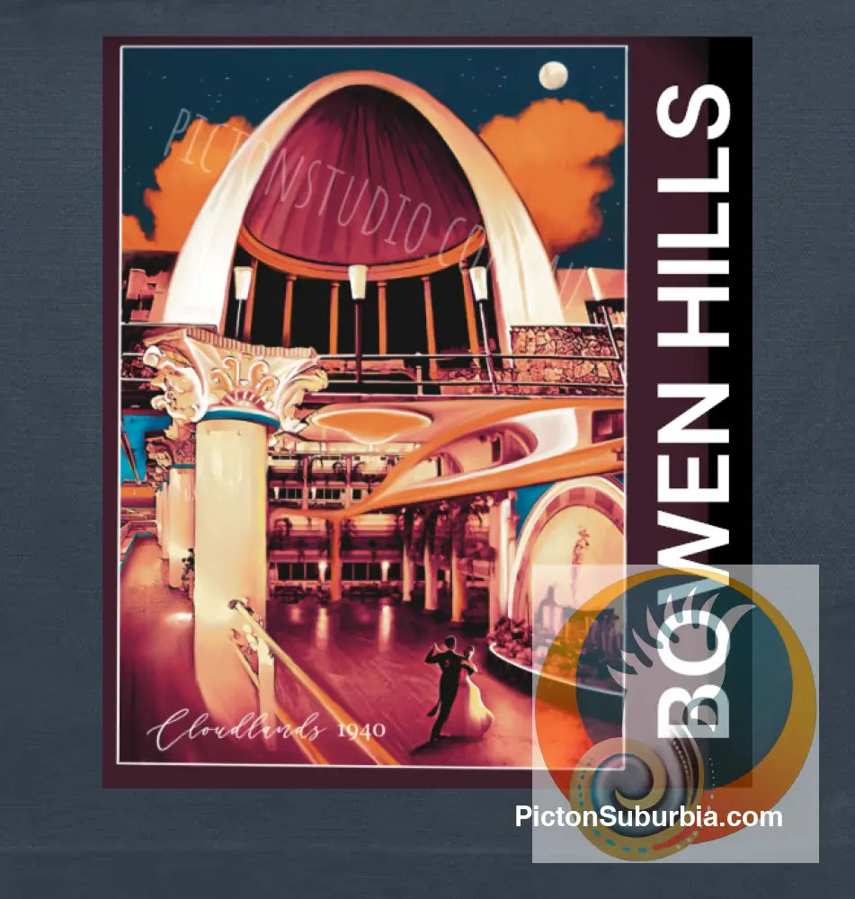 Bowen Hills: Cloudlands Tote - Petrol Blue - Physical good