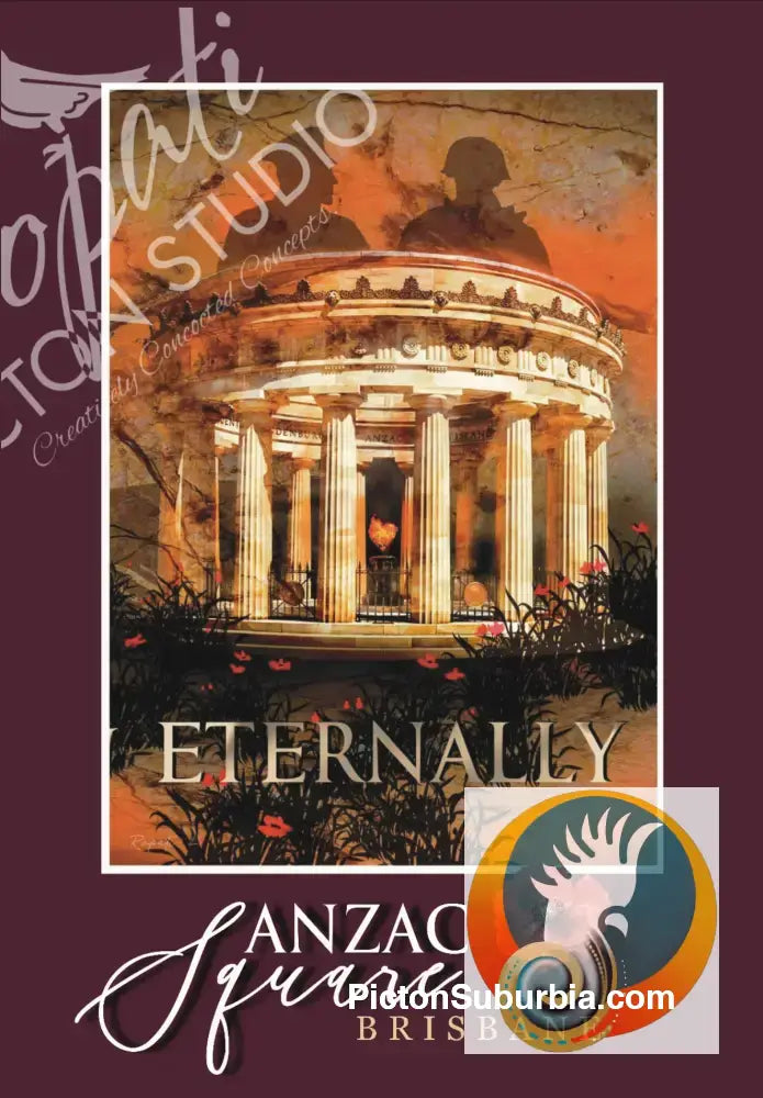 ANZAC Square Brisbane Postcard Pack / A6 or A5 size / Set of 5 - A6 Standard - Physical good