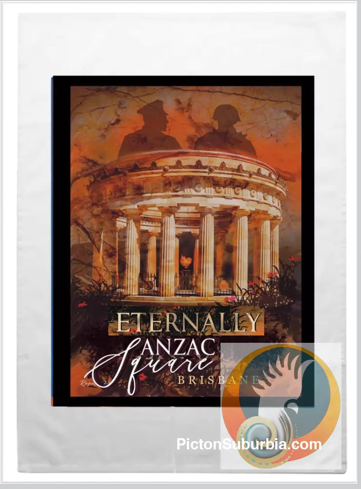 Brisbane CBD: ANZAC Square Tea Towel - Physical good