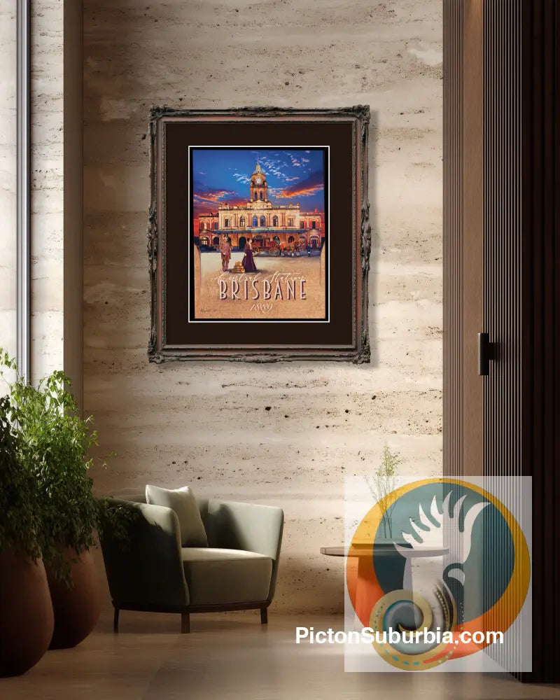 Brisbane CBD: Central Station Art print - Physical good