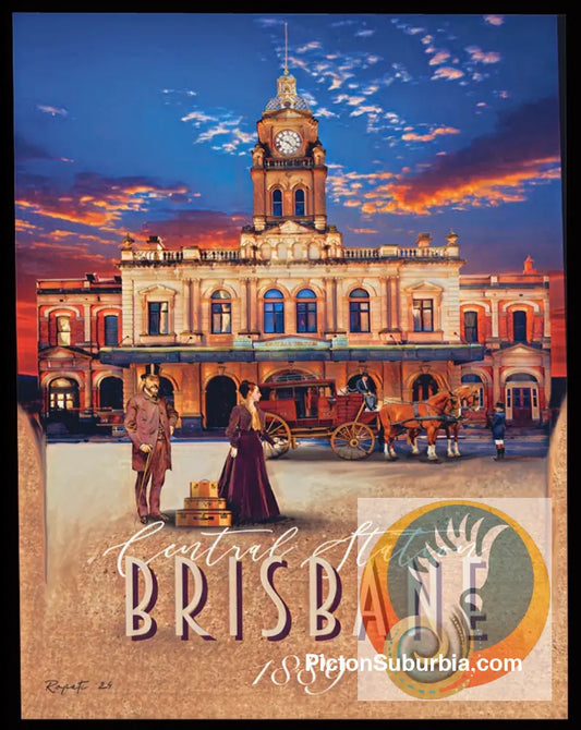 Brisbane CBD: Central Station Art print - Physical good