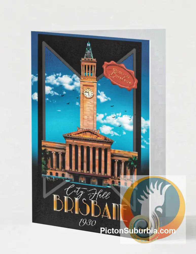 Brisbane CBD: City Hall - Greeting Card Pack / Set of 5 - Physical good