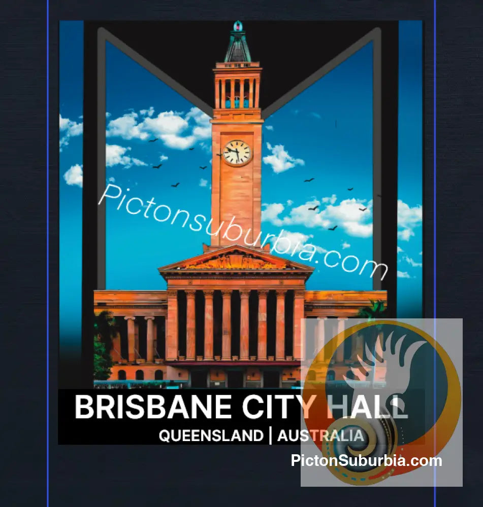 Brisbane CBD: City Hall Tote - Navy - Physical good