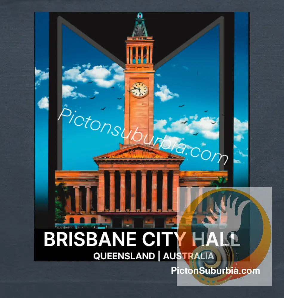 Brisbane CBD: City Hall Tote - Petrol Blue - Physical good