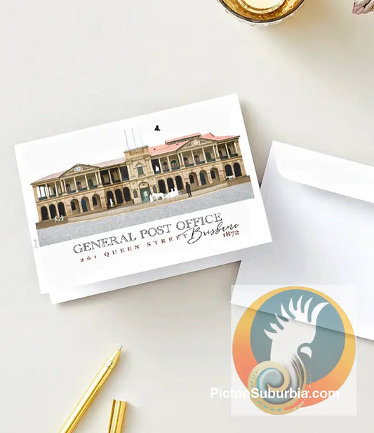Brisbane CBD: GPO 261 Queen St Greeting Card Pack/ Set of 5 - Physical good
