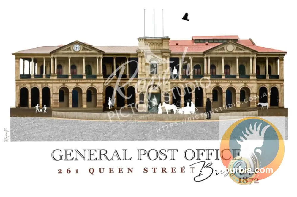 Brisbane CBD: GPO 261 Queen St Greeting Card Pack/ Set of 5 - Physical good