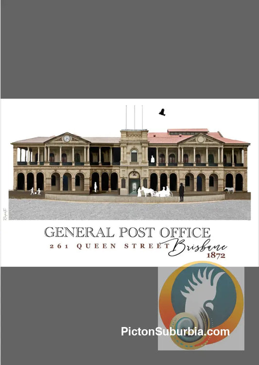 Brisbane CBD: GPO 261 Queen Street Art print - Physical good