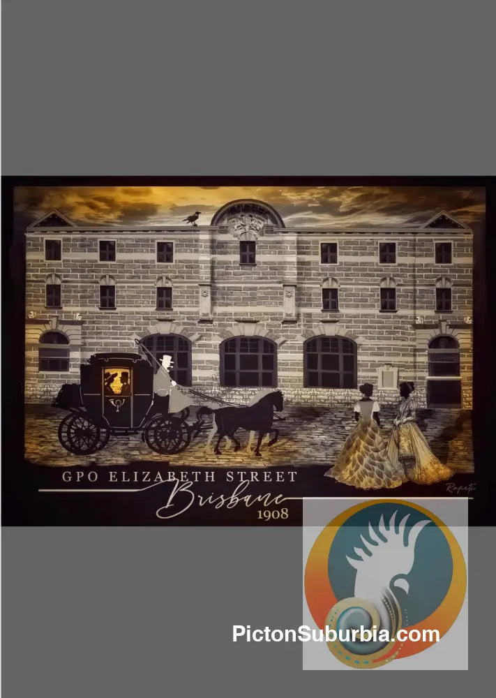 Brisbane CBD: GPO 267 Elizabeth St Art print - Physical good