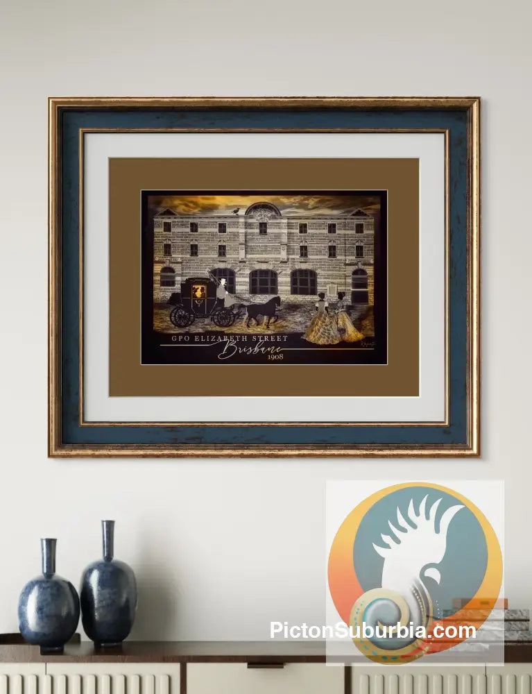 Brisbane CBD: GPO 267 Elizabeth St Art print - Physical good