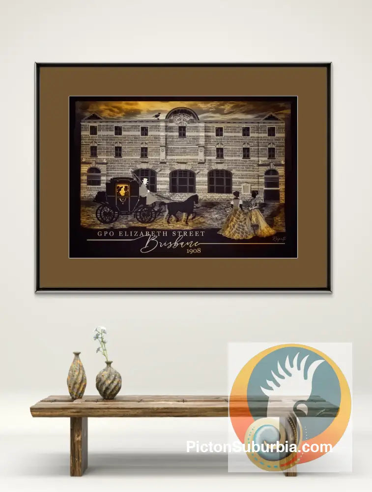 Brisbane CBD: GPO 267 Elizabeth St Art print - Physical good