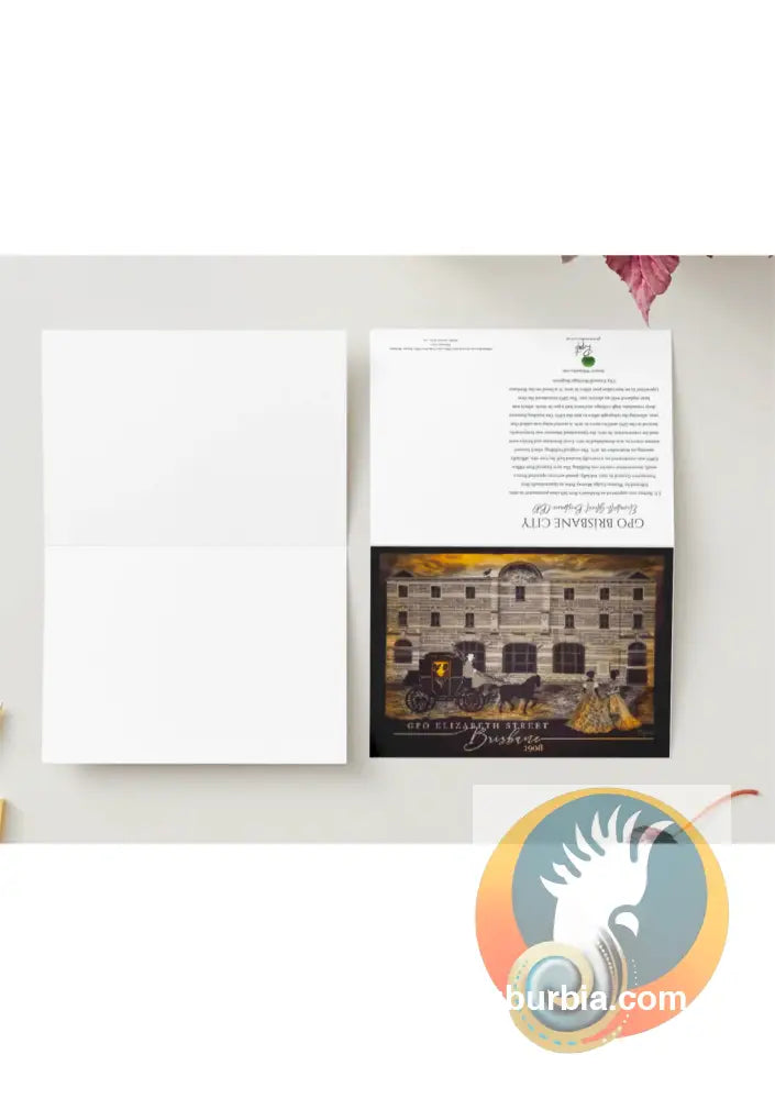 Brisbane CBD: GPO Elizabeth St Greeting Card Pack / Set of 5 - Physical good