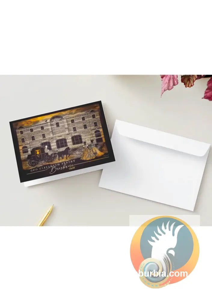 Brisbane CBD: GPO Elizabeth St Greeting Card Pack / Set of 5 - Physical good