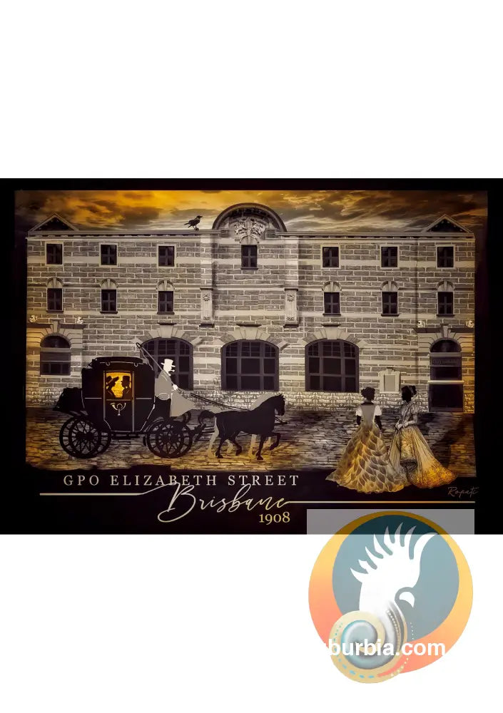 Brisbane CBD: GPO Elizabeth St Greeting Card Pack / Set of 5 - Physical good