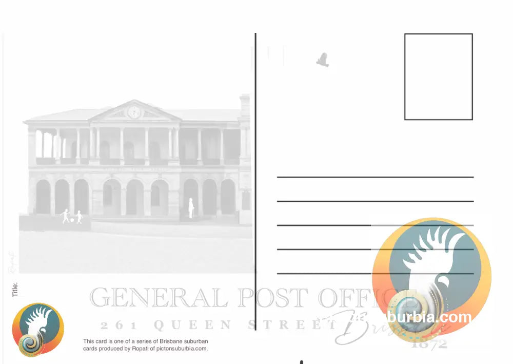 Brisbane CBD: GPO Queen Street: Postcard - Physical good